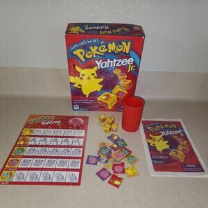 Vintage Pokemon Yahtzee Jr Board Game Milton Bradley Fun 1999 Please Read